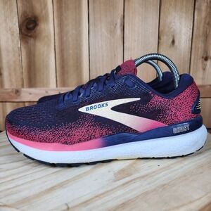 Brooks Ghost 16 Shoes Womens 9 2E Extra Wide Blue Running Sneakers 1204072E422